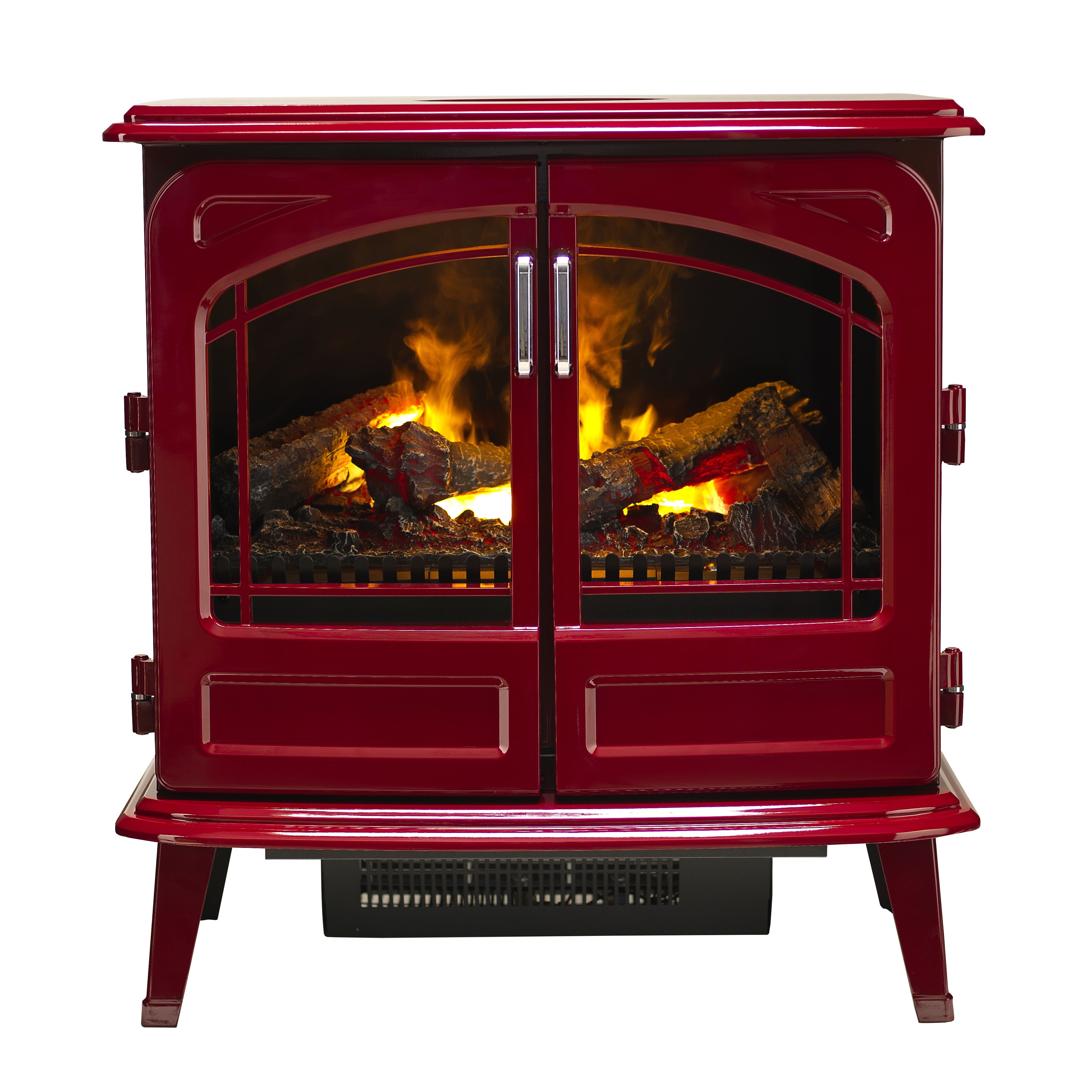 Dimplex Optimyst Grand 2000W Gloss Rouge Cast enamel effect