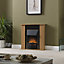 Dimplex Optisuite2Go Brushed metal effect Electric fire suite
