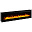 Dimplex Prism 74 1.1kW Gloss Black Glass effect Electric Fire