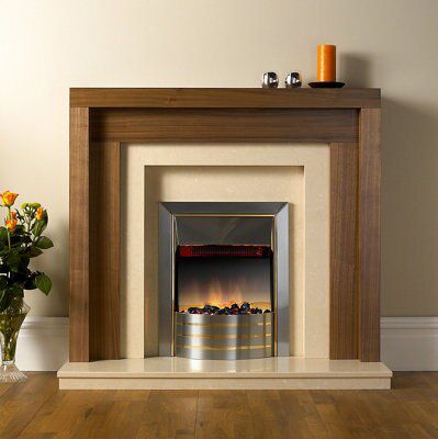 Dimplex Siva Stainless steel effect Electric Fire (D)60mm
