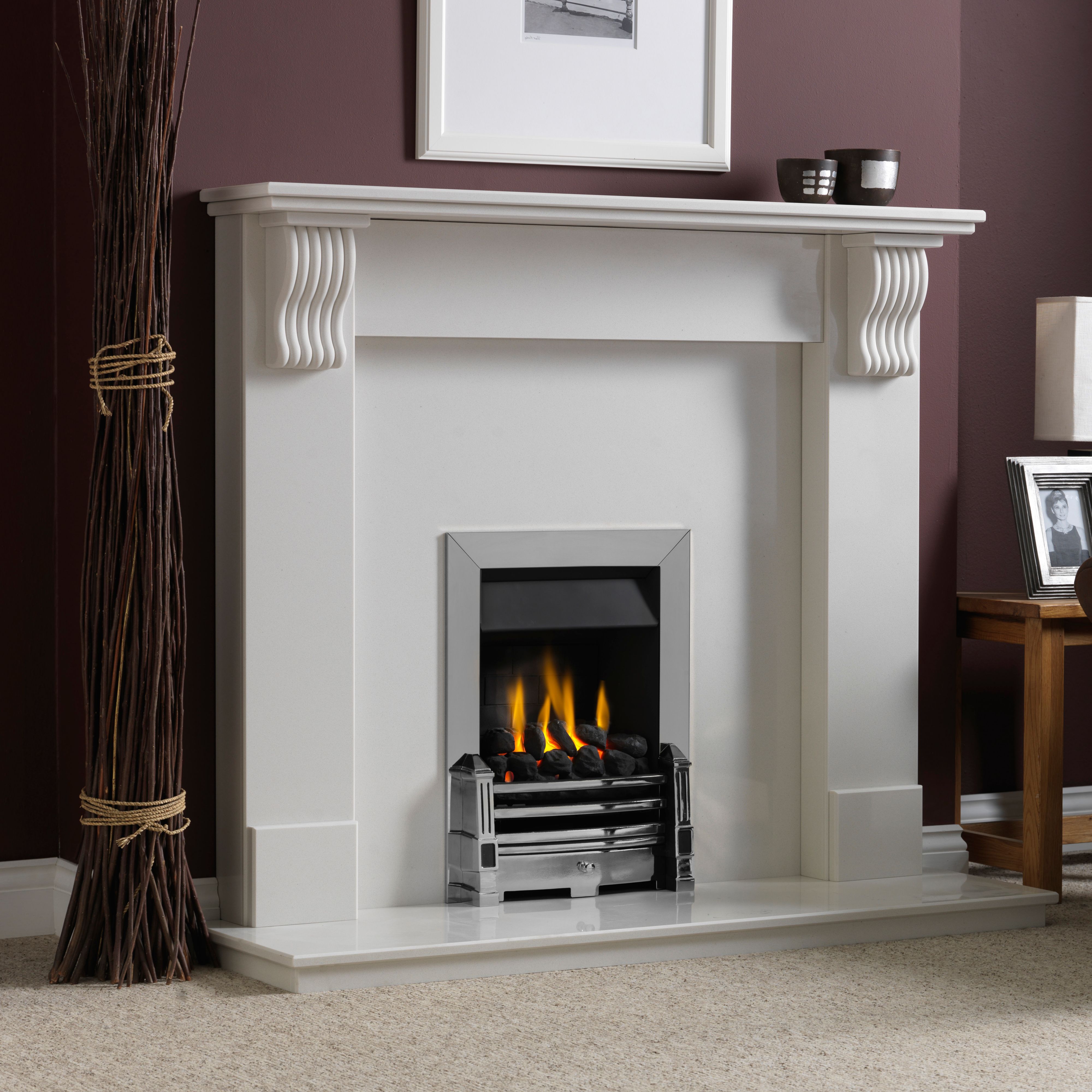 Dimplex Whitsbury Chrome Gas Fire