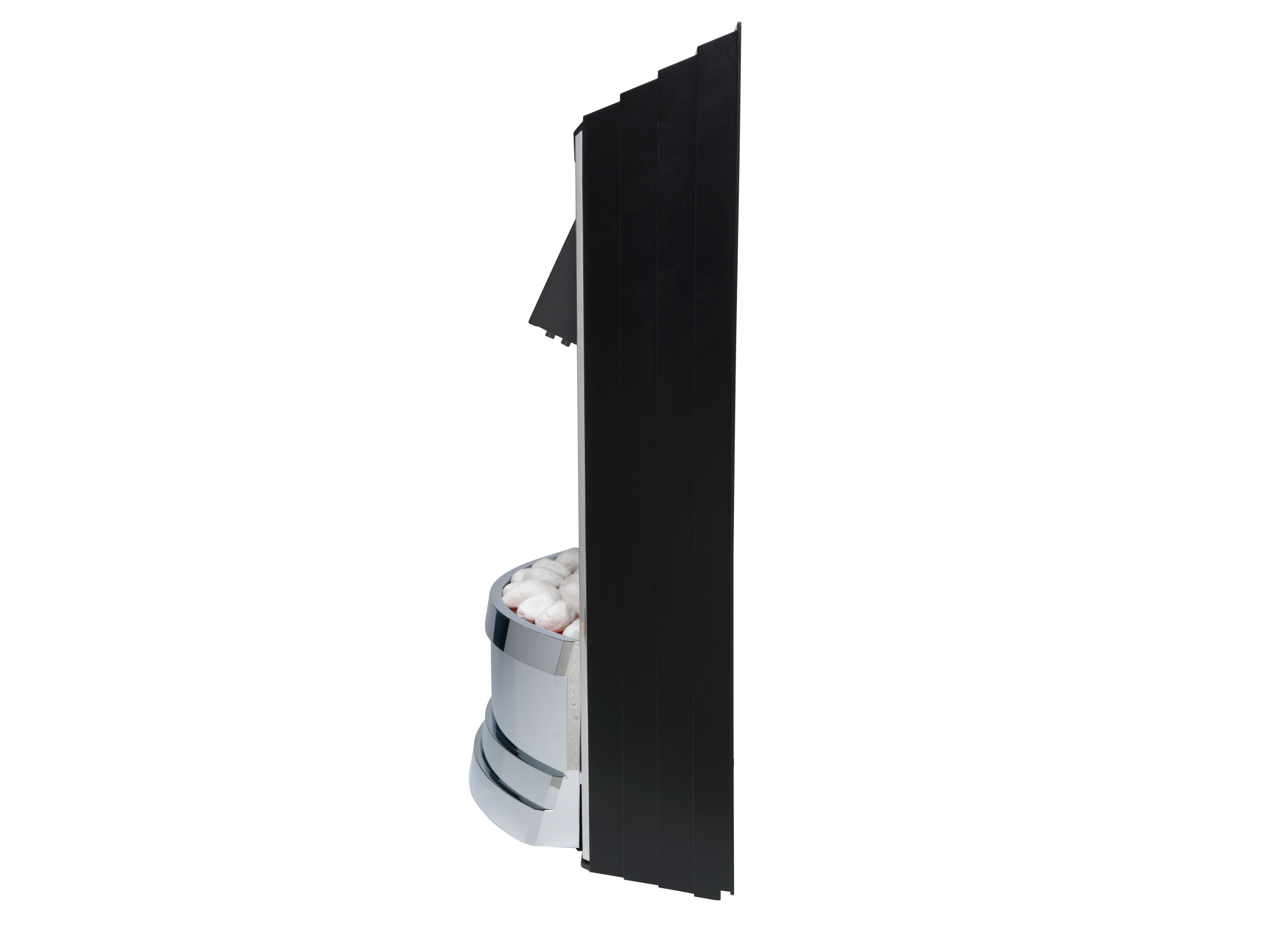 Dimplex Zamora Black Chrome effect Electric Fire | DIY at Bu0026Q