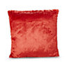 Dinah Faux fur Red Cushion