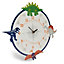 Dino doodles Children Dinosaur Multicolour Quartz Clock