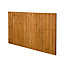 Dip treated 4ft Fence panel (W)1.83m (H)1.23m, Pack of 5
