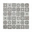 Diriana Grey Matt Stone effect Natural stone Mosaic tile sheet, (L)300mm (W)300mm