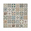 Diriana Multicolour Stone effect Natural stone Mosaic tile sheet, (L)300mm (W)300mm