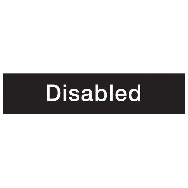 Disabled Self-adhesive labels, (H)50mm (W)200mm