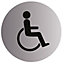 Disabled Stainless steel Advisory sign