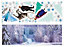 Disney Frozen Blue Self-adhesive Wall sticker (L)700mm (W)500mm