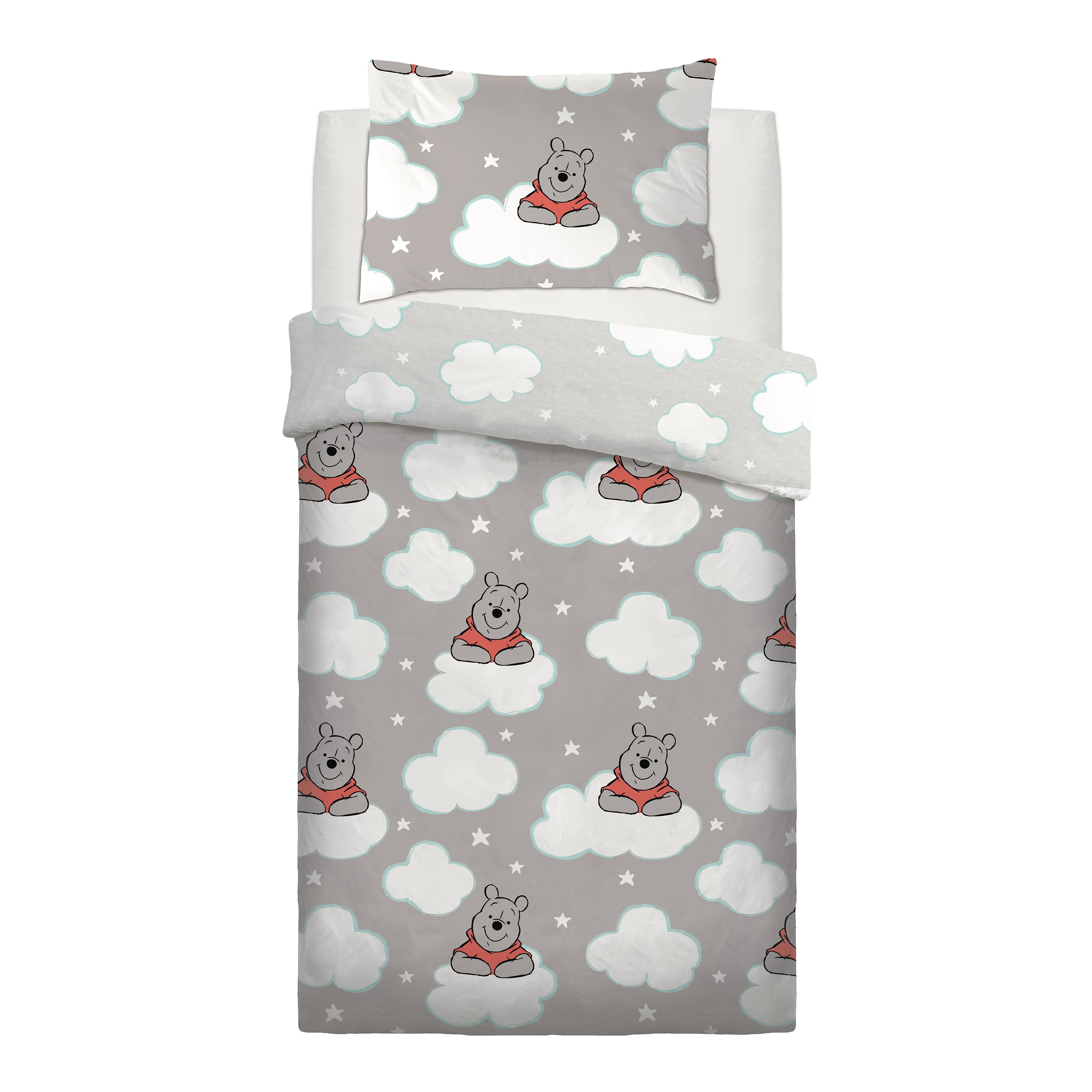 Disney Winnie the Pooh Whimsey clouds Single Bedding set