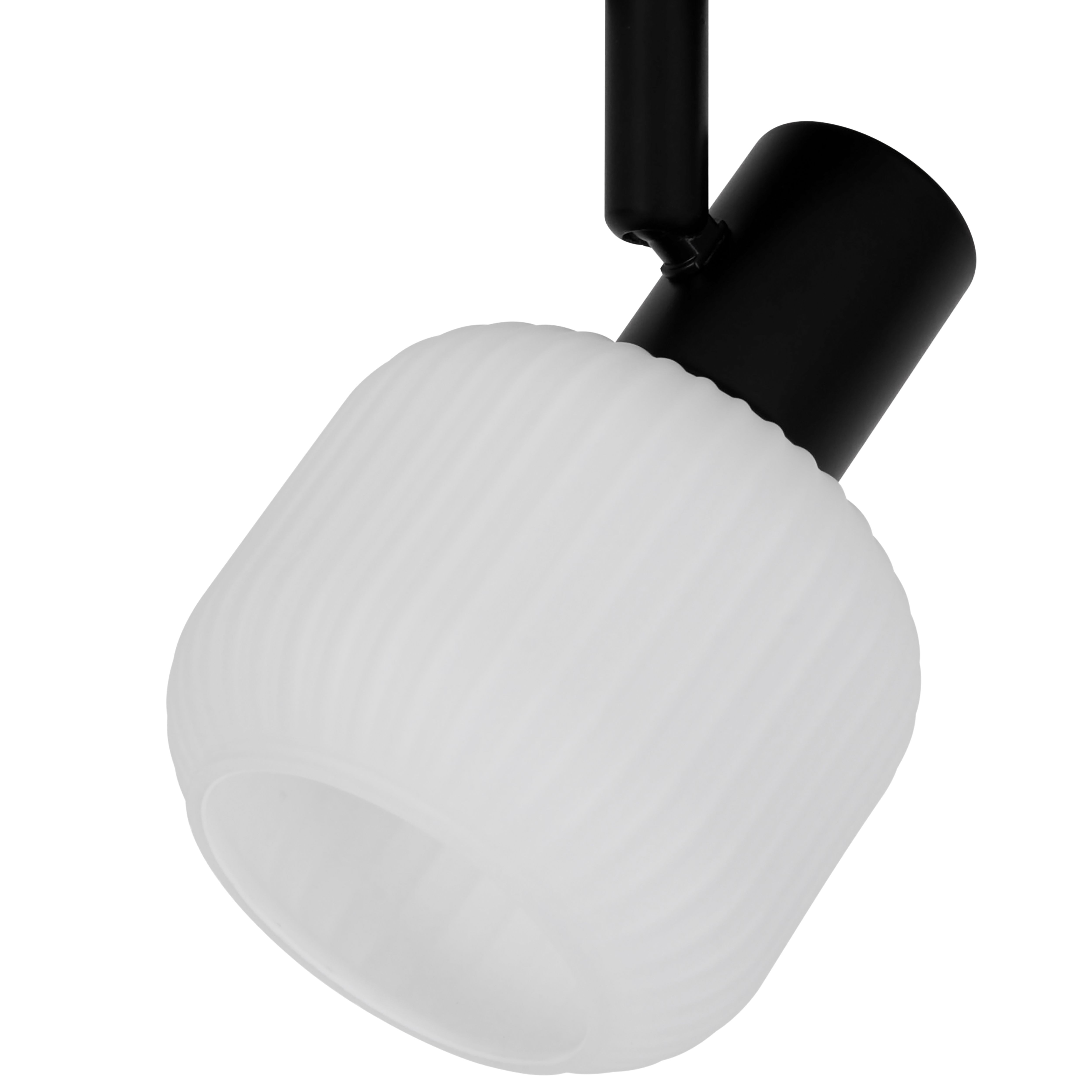 Diss Plate Matt Black 3 Light Spotlight