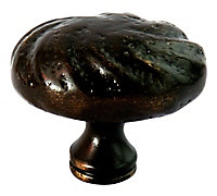 Distressed Zinc alloy Bronze effect Round Textured Furniture Knob