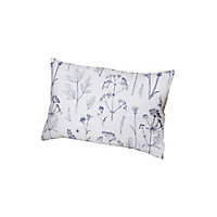 Ditsy seed Blue & white Cushion (L)50cm x (W)30cm