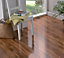 Dolce Natural High gloss Walnut effect Laminate Flooring Sample