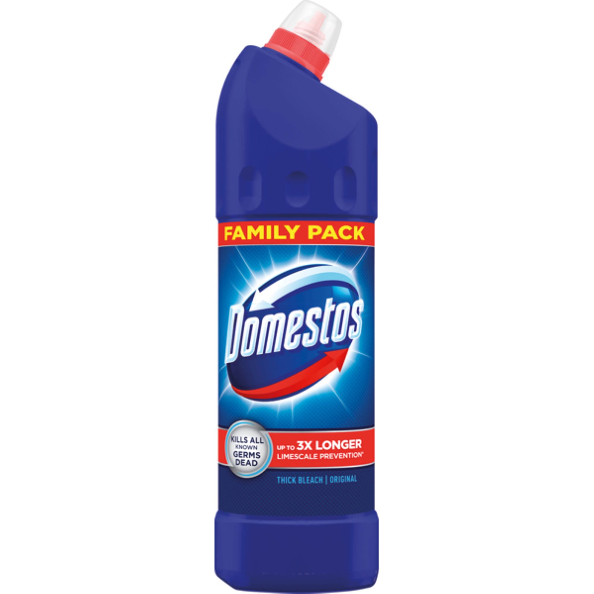 Domestos Original Anti-bacterial Porcelain, stainless steel ceramic Bathroom & kitchen Bleach, 1.25L