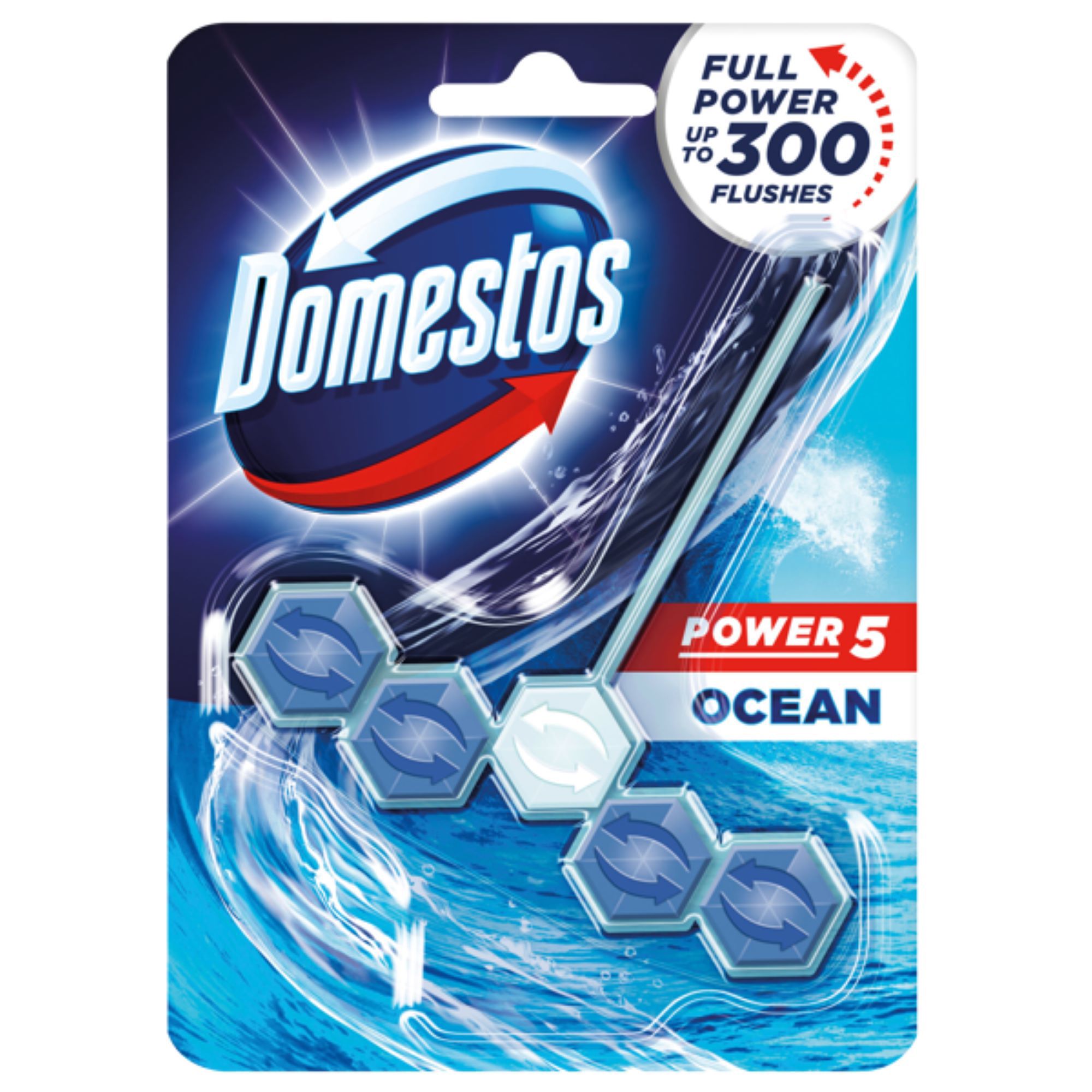 Domestos Power5 Ocean Toilet block, 95g