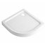 Dommel Gloss White Quadrant Corner drain Shower tray (L)900mm (W)900mm