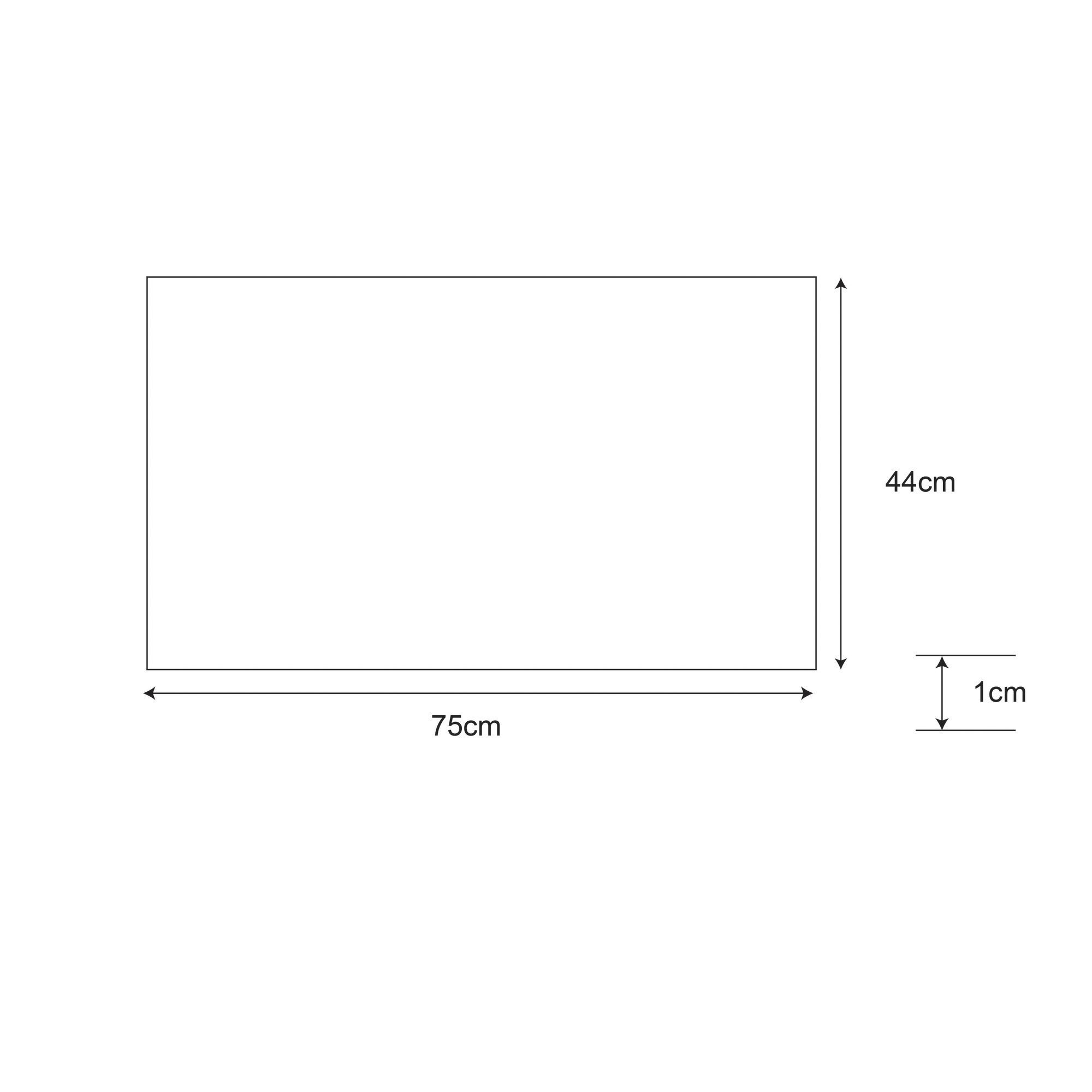 Doormat Grey Clean Paws Rectangular Door mat, 75cm x 44cm
