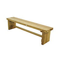 Double sleeper Wooden Natural timber Bench