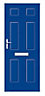 Downing Blue GRP External Front door & frame, (H)2055mm (W)920mm