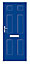 Downing Blue GRP External Front door & frame, (H)2055mm (W)920mm