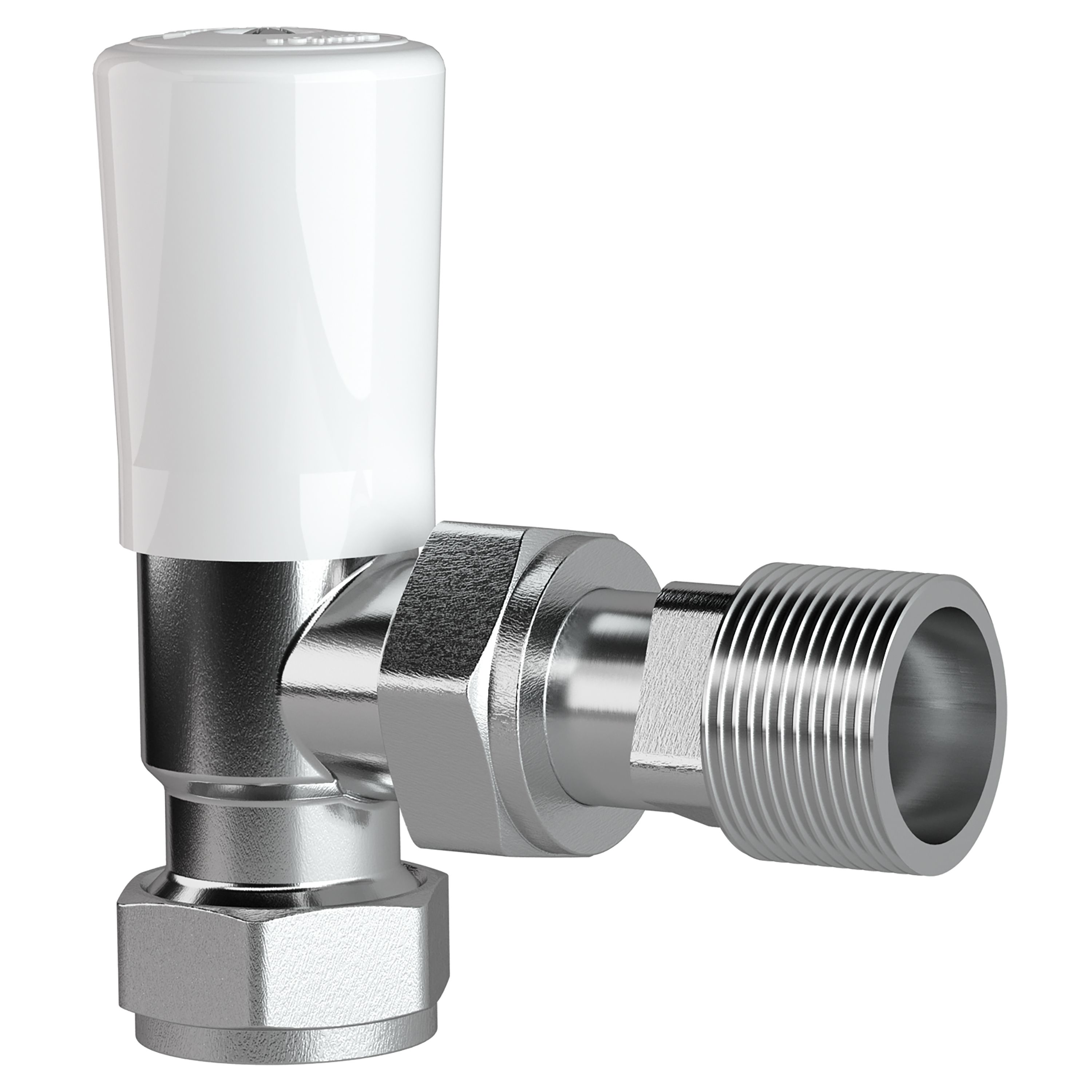 Drayton Angled Lockshield valve (Dia)15mm