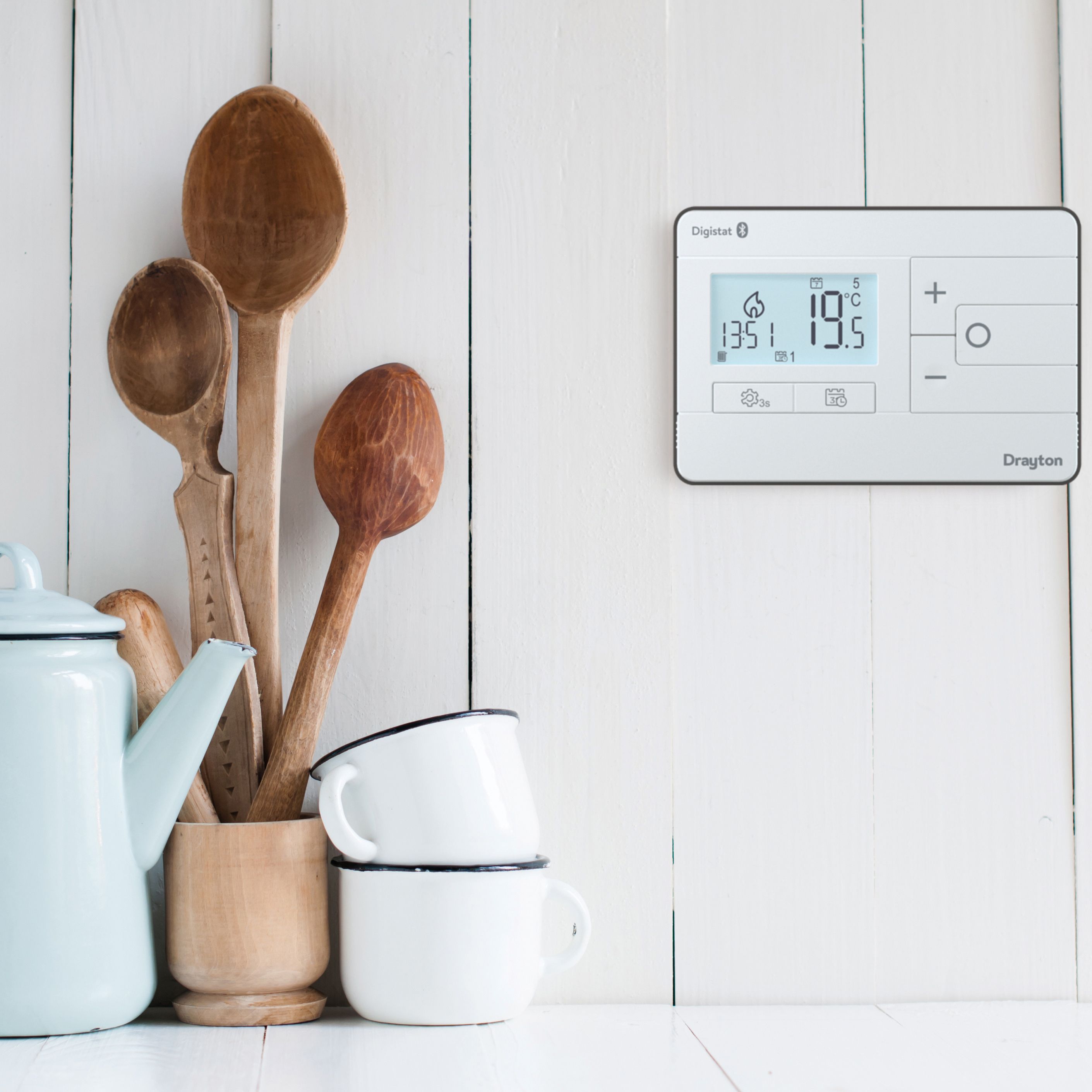 Drayton Digistat RF901 Smart Thermostat, White