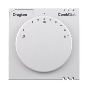 Drayton Room thermostat (H)86mm (W)86mm (D)37mm