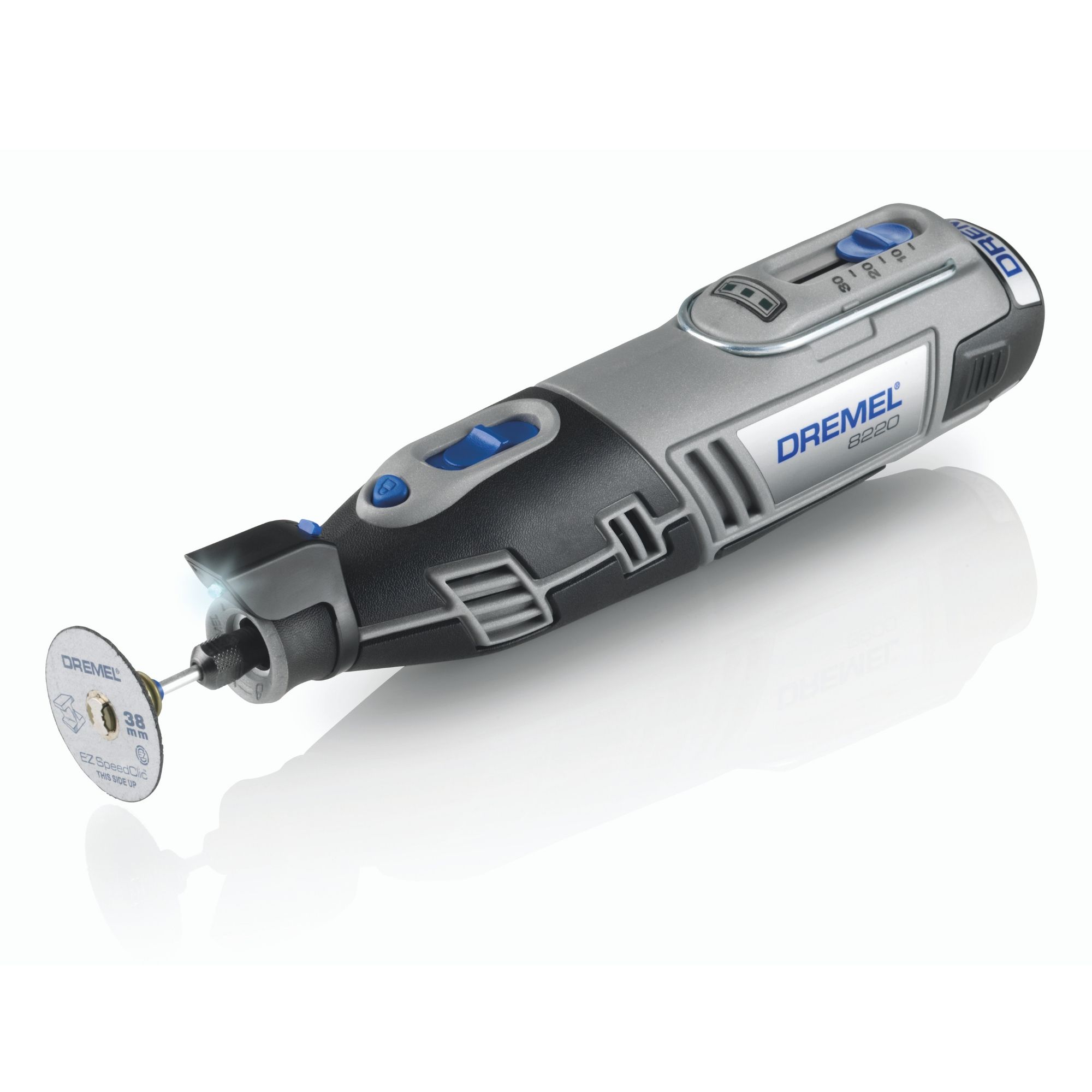 Dremel 8220 Platinum Editie - Set outil multifonction Li-Ion 12V (2x  batterie 2,0Ah) incl. 65 accessoires dans mallette