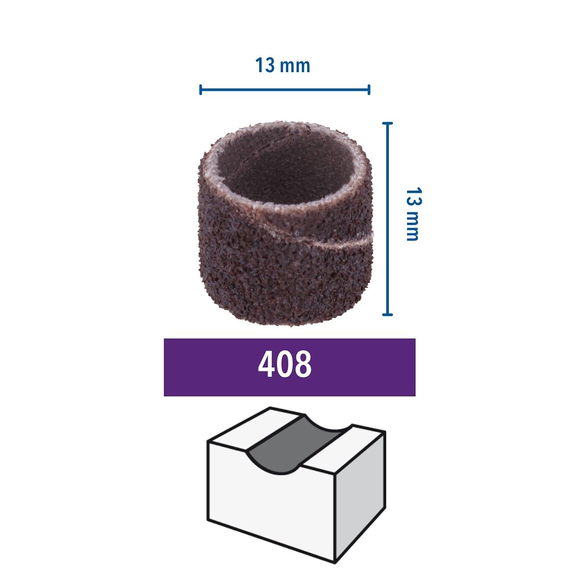 Dremel Aluminium oxide Sanding sleeve set 60 grit Pack of 6