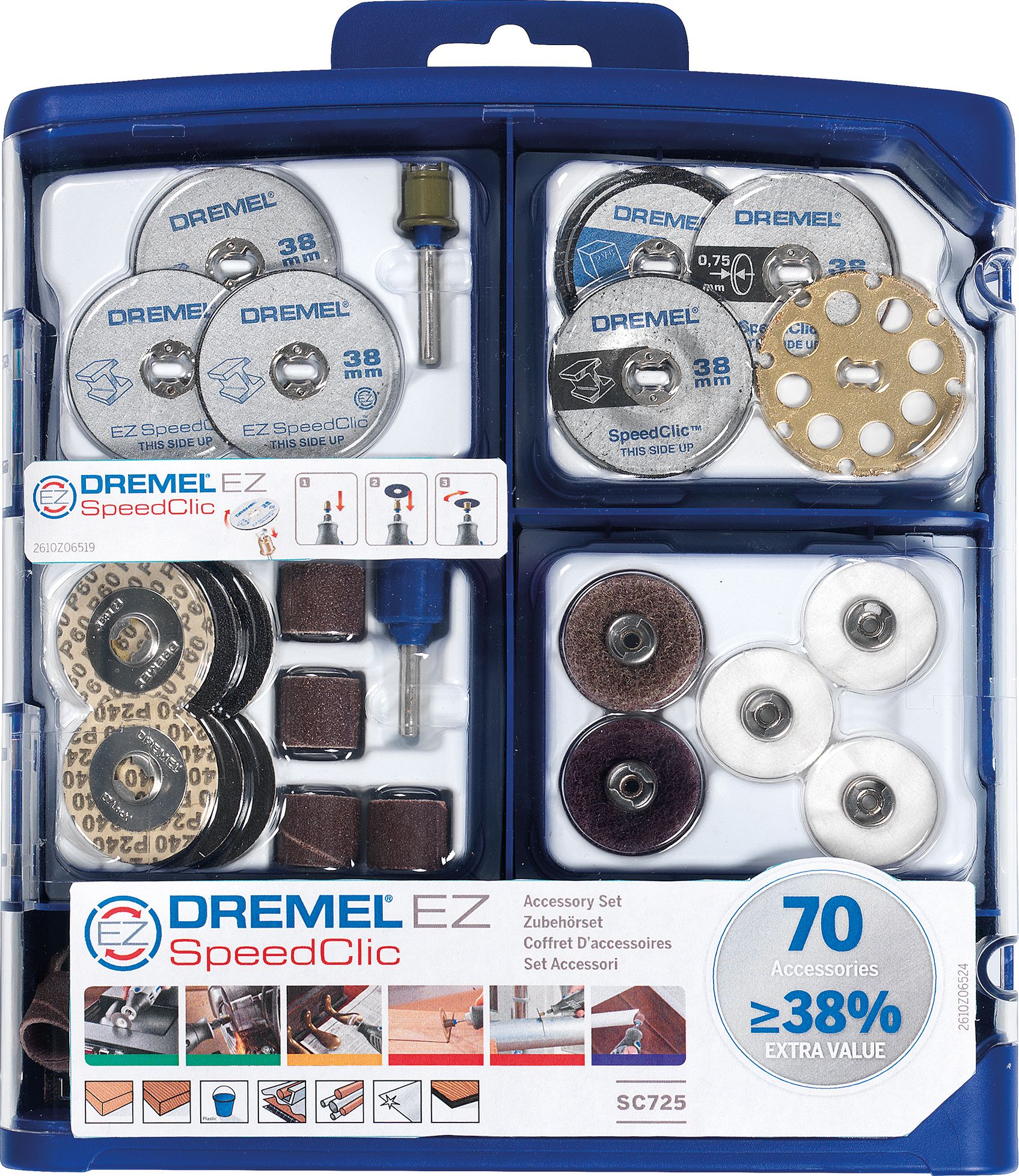Dremel EZ SpeedClic 70 B&Q kit DIY | at Multi-tool piece