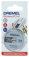 Dremel EZ SpeedClic Cutting disc 38mm, Pack of 5