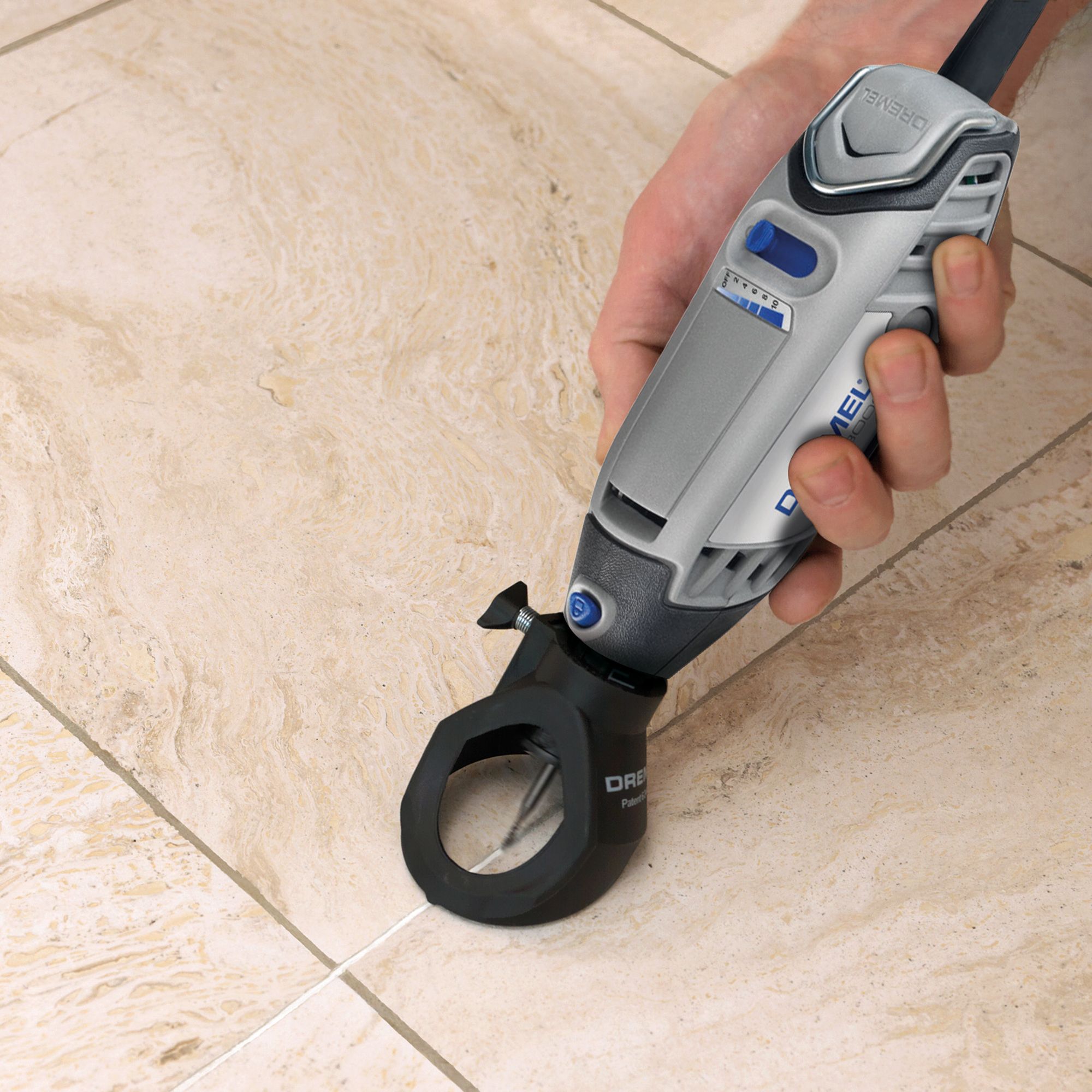 Removing grout with multi shop tool