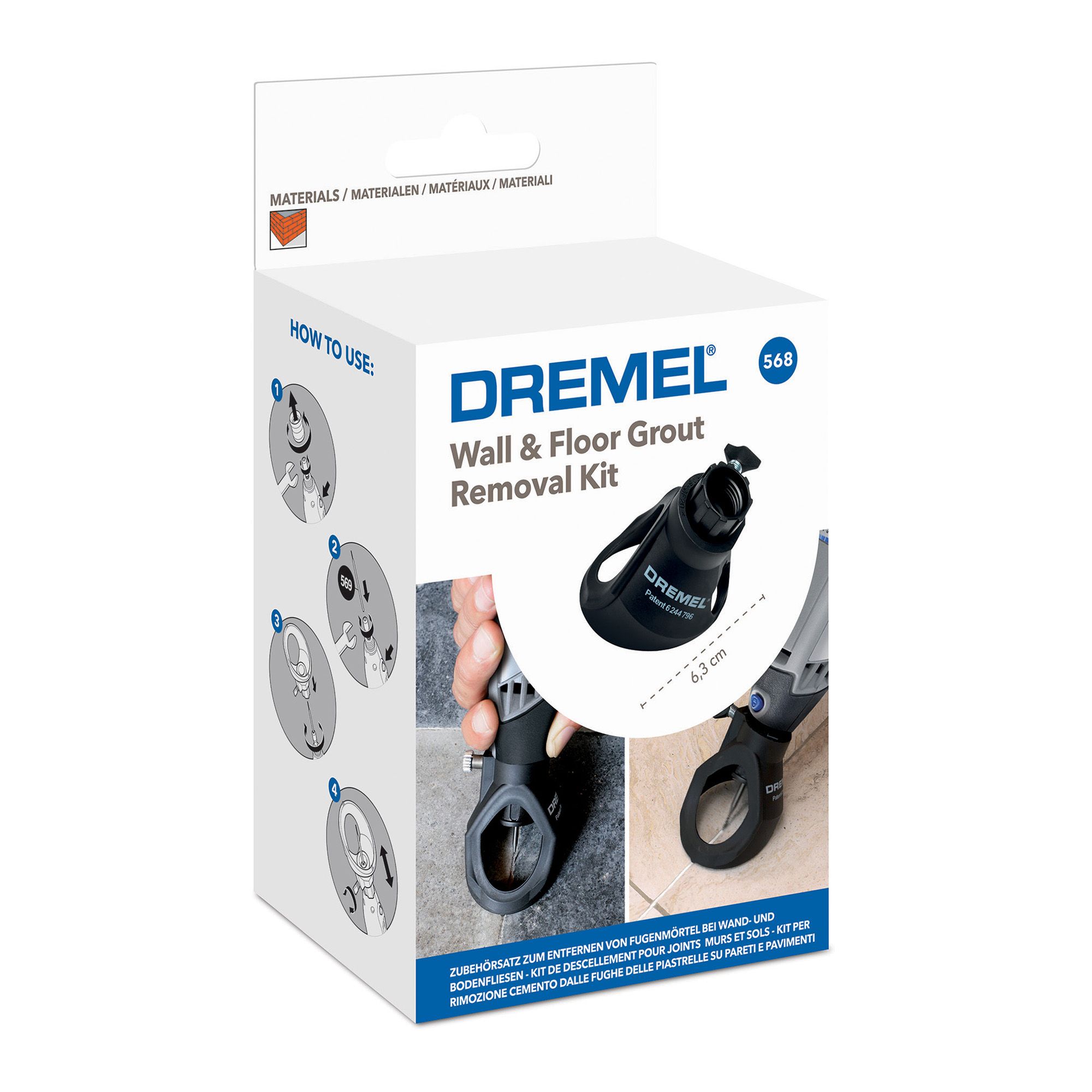 Grout removal blade for shop dremel