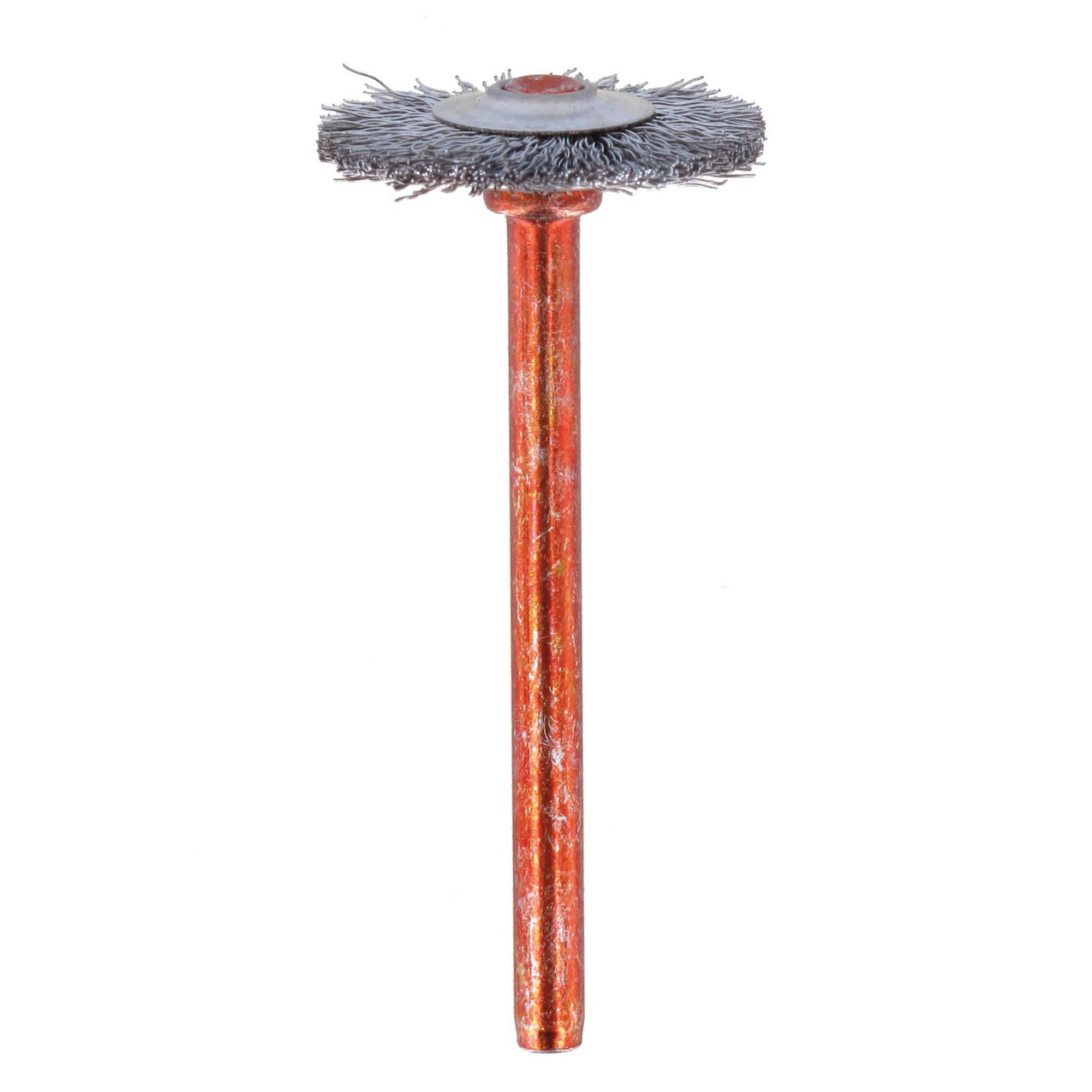 Rotary tool outlet wire brush