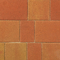 Driveflair Red Block paving (L)134mm (W)134mm, Pack of 504