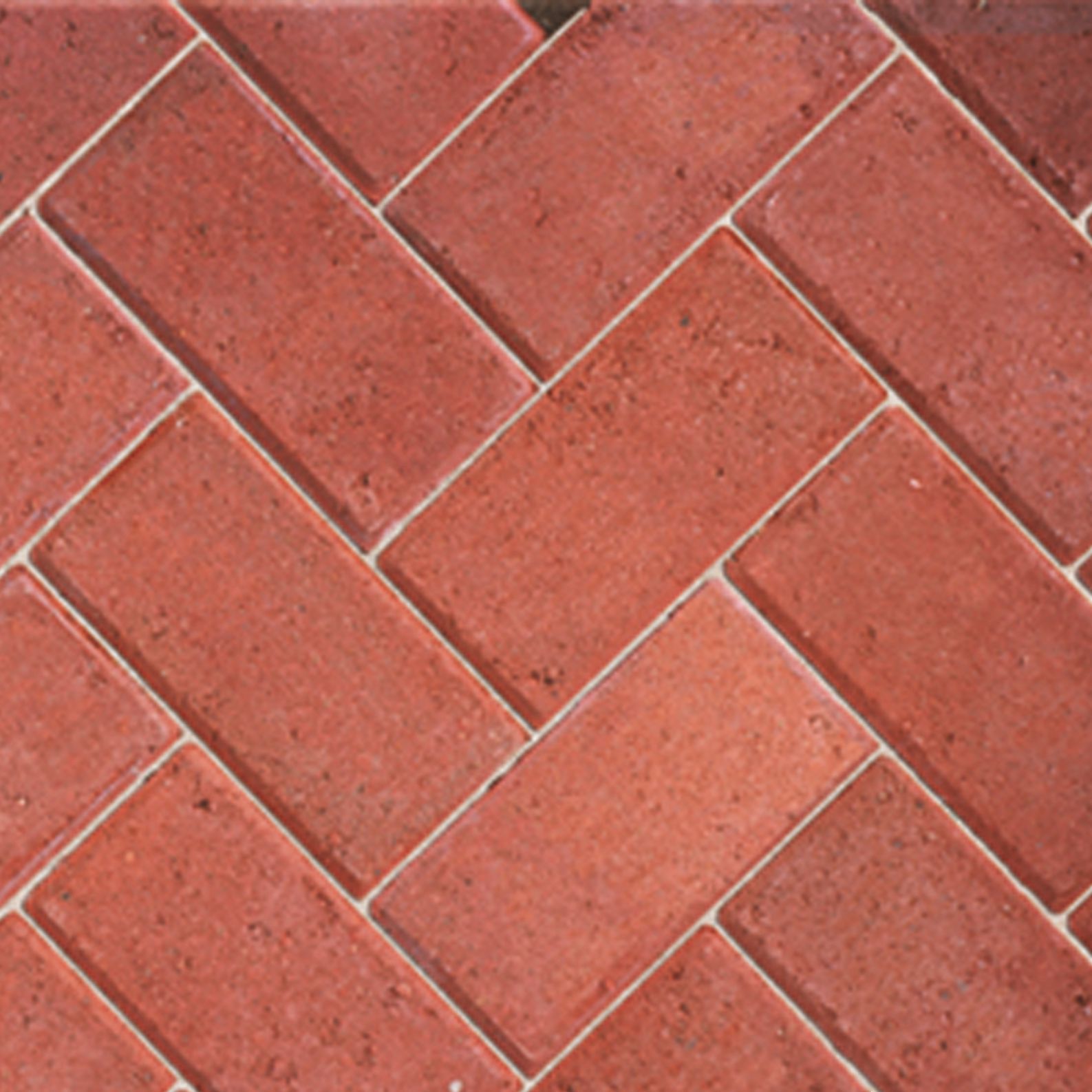 Driveway Red Block paving (L)200mm (W)100mm (T)50mm