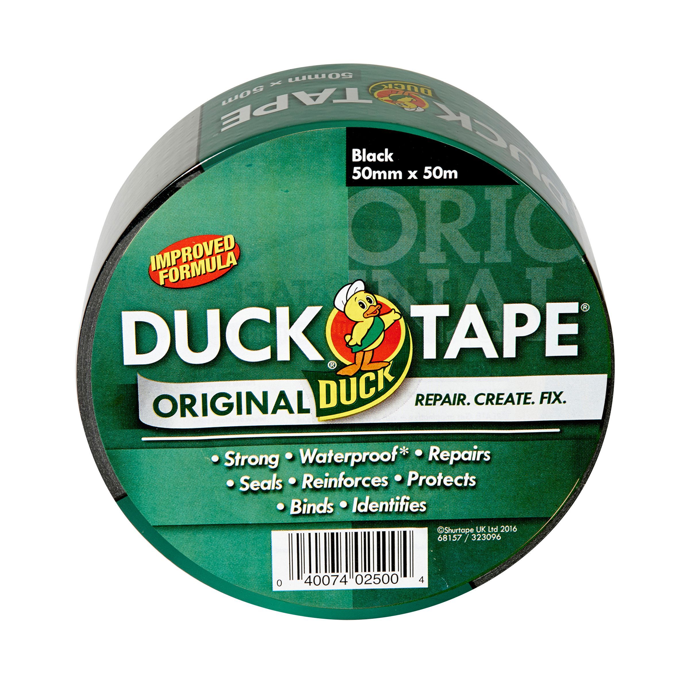 Duck Black Cloth Tape (L)50m (W)50mm