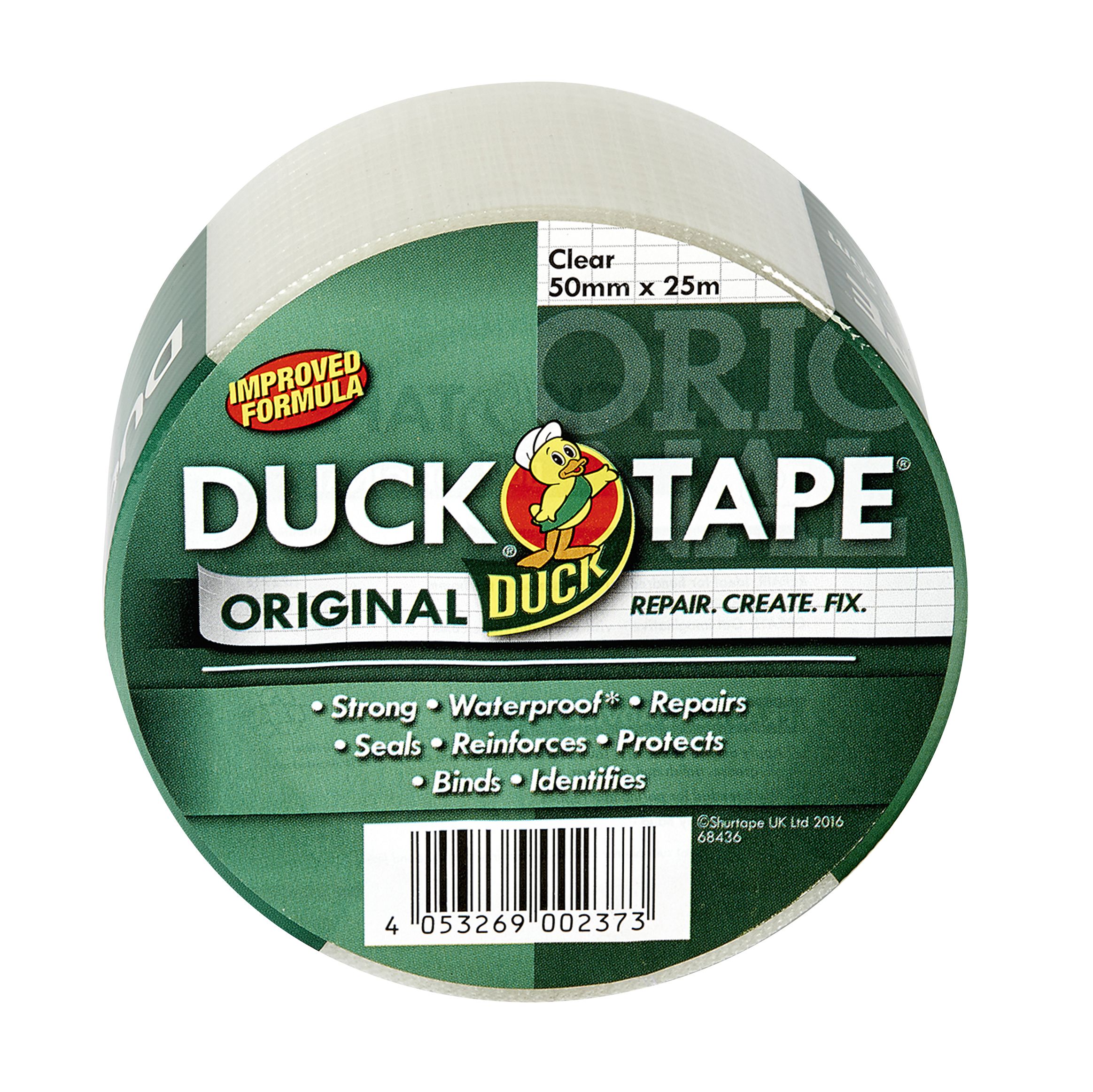 Duck Clear Duct Tape (L)25m (W)50mm