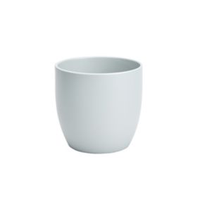Duck egg Ceramic Round Plant pot (Dia)16.2cm