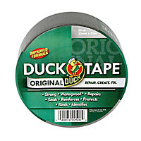 Duck Silver effect Duct Tape (L)50m (W)50mm