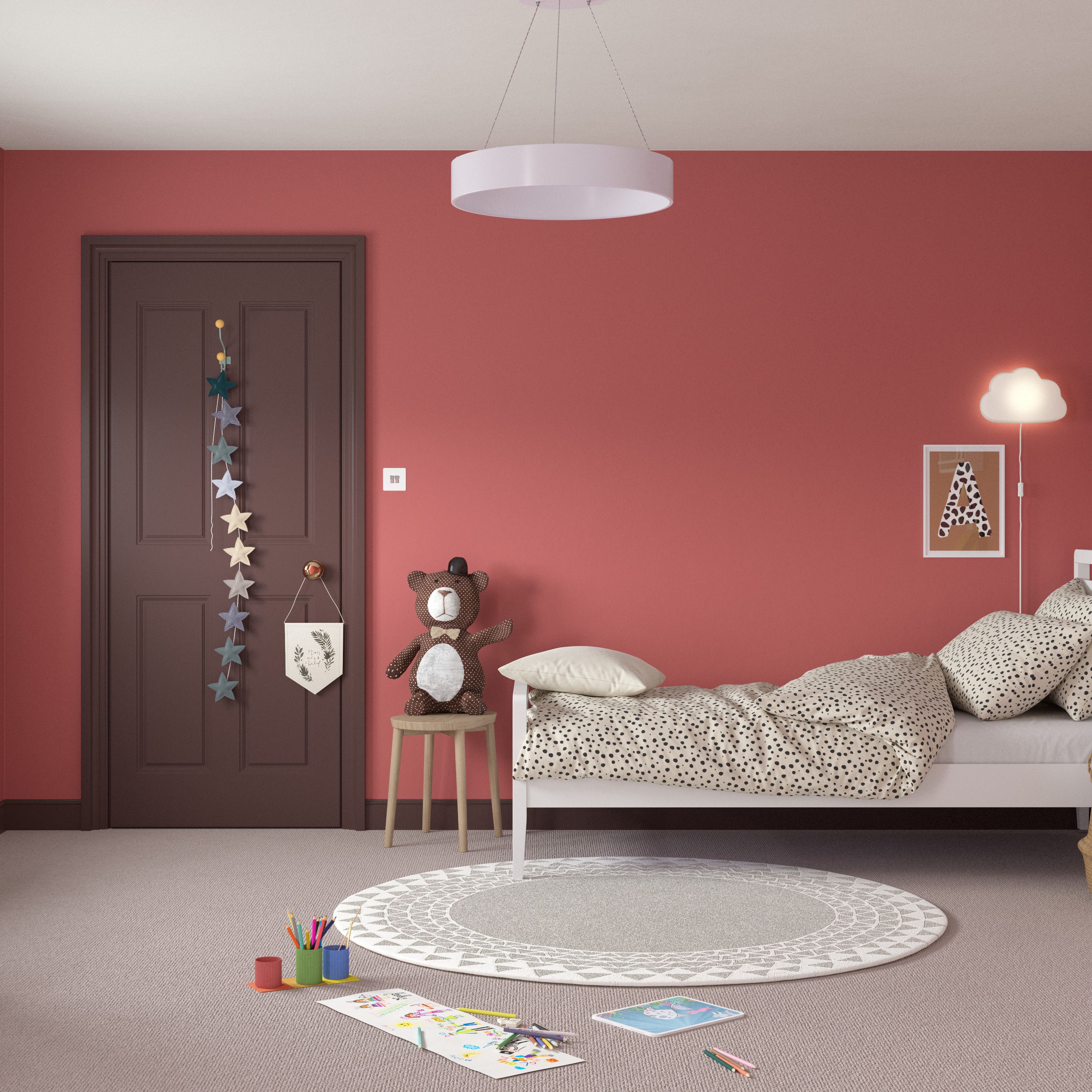 Dulux 5190806 Once Matt Emulsion Paint For Walls And Ceilings, Roasted