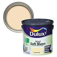 Dulux Buttermilk Soft sheen Emulsion paint, 2.5L