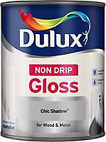Dulux Chic shadow Gloss Metal & wood paint, 750ml