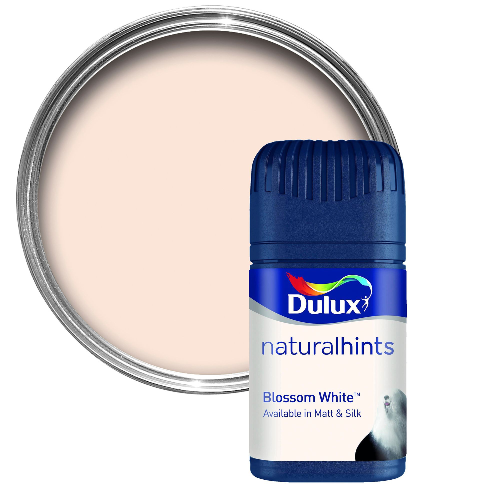 Dulux Colour Blossom white Matt Emulsion paint 0.05L Tester pot | DIY ...