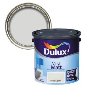 Dulux Dapple grey Vinyl matt Emulsion paint, 2.5L