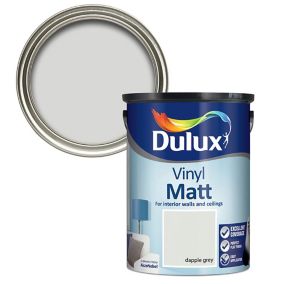 Dulux Dapple grey Vinyl matt Emulsion paint, 5L
