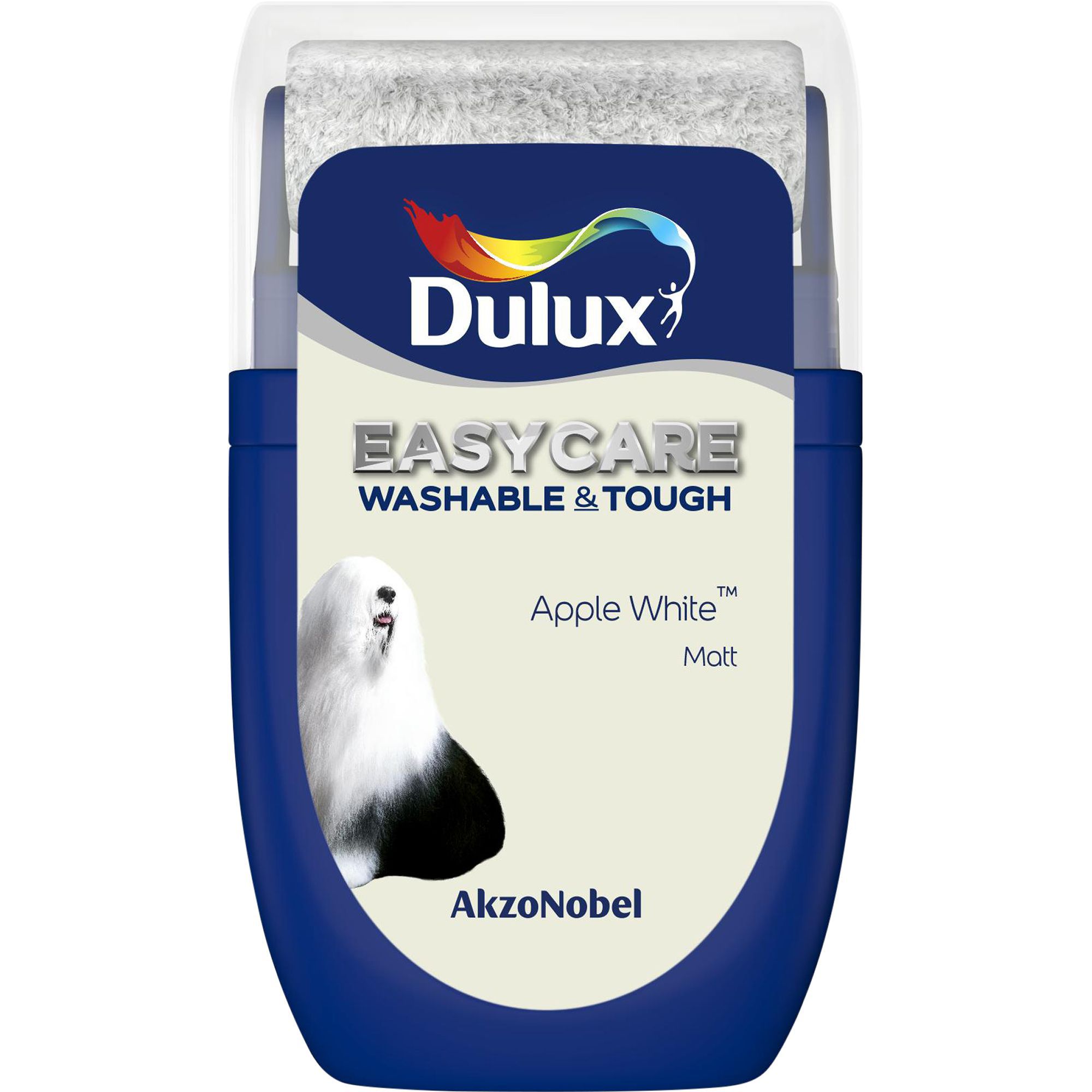 Dulux Easycare Apple white Matt Emulsion paint, 30ml Tester pot DIY