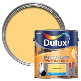 Dulux Easycare Banana split Matt Emulsion paint, 2.5L
